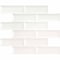 Msi Whisper White Beveled SAMPLE Ceramic Mesh-Mounted Mosaic Wall Tile ZOR-MD-0162-SAM - alternate 1